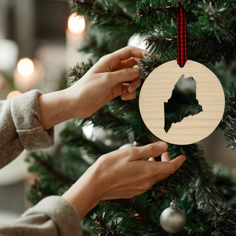 Maine Cut Out Ornament