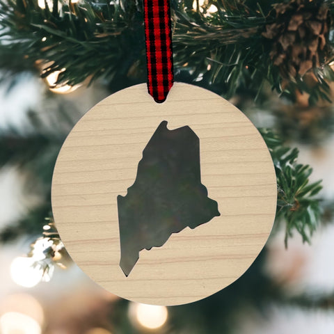 Maine Cut Out Ornament