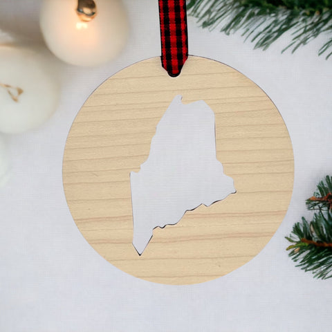Maine Cut Out Ornament