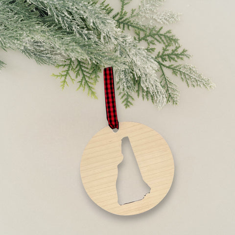 New Hampshire Cut Out Ornament