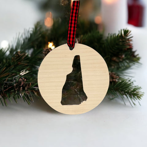 New Hampshire Cut Out Ornament