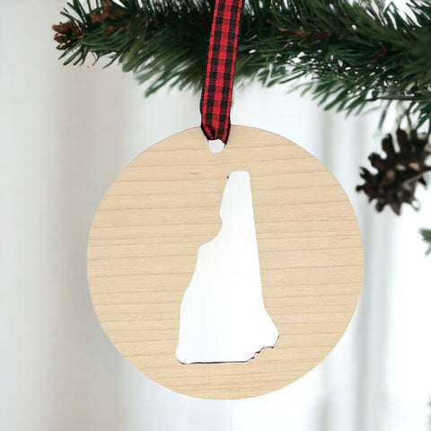 New Hampshire Cut Out Ornament