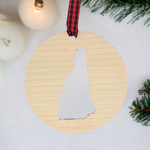 New Hampshire Cut Out Ornament