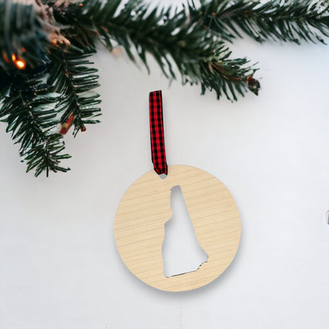 New Hampshire Cut Out Ornament