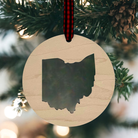 Ohio Cut Out Ornament