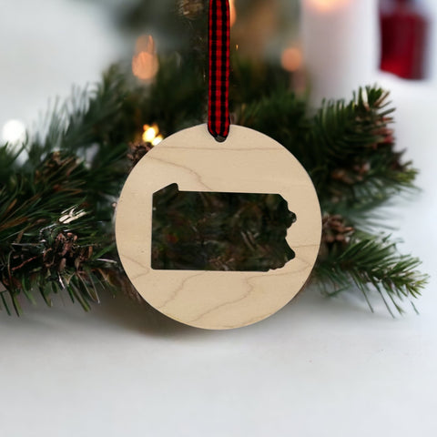 Pennsylvania Cut Out Ornament