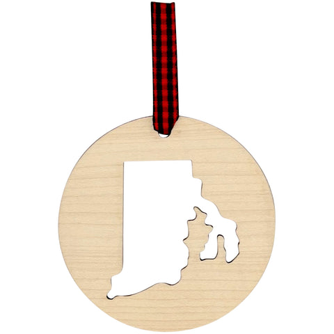 Rhode Island Cut Out Ornament