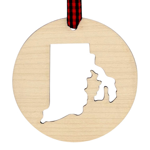 Rhode Island Cut Out Ornament