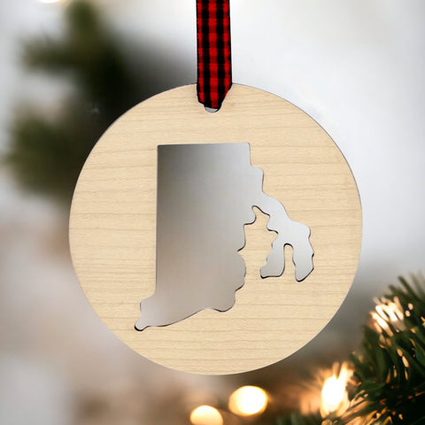 Rhode Island Cut Out Ornament
