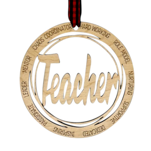 Cherish the season with our Teacher Appreciation Christmas Ornament, a symbol of gratitude for those who shape minds. Featuring a delicate apple design, it's the perfect gift for educators who inspire.