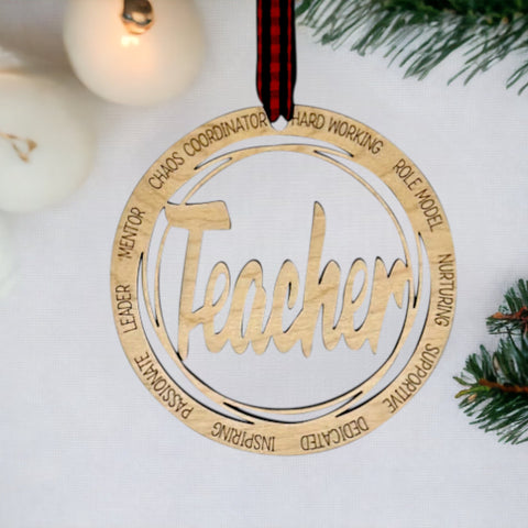 Cherish the season with our Teacher Appreciation Christmas Ornament, a symbol of gratitude for those who shape minds. Featuring a delicate apple design, it's the perfect gift for educators who inspire.