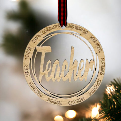 Cherish the season with our Teacher Appreciation Christmas Ornament, a symbol of gratitude for those who shape minds. Featuring a delicate apple design, it's the perfect gift for educators who inspire.