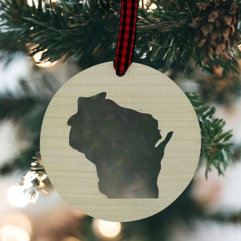 Wisconsin Cut Out Ornament