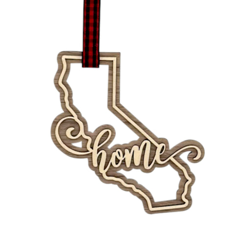 California Home Double Layer Ornament