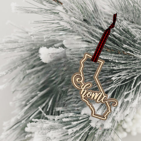 California Home Double Layer Ornament