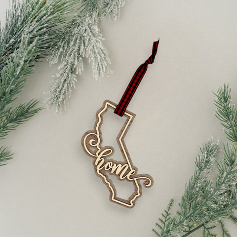 California Home Double Layer Ornament