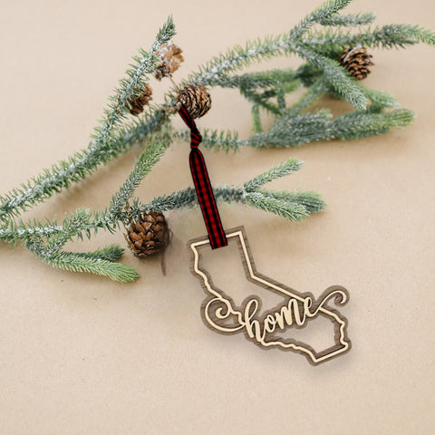 California Home Double Layer Ornament