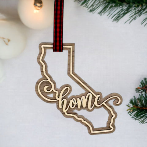California Home Double Layer Ornament