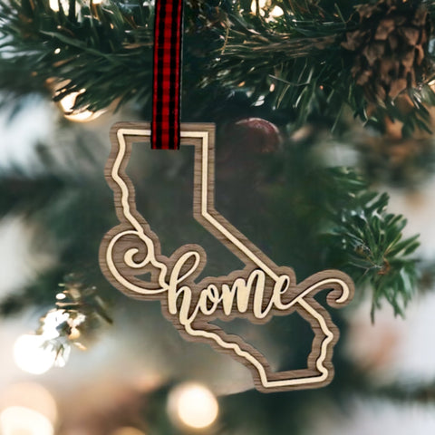 California Home Double Layer Ornament