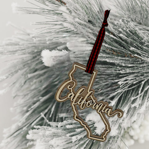 California Double Layer Ornament