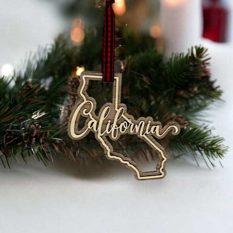 California Double Layer Ornament