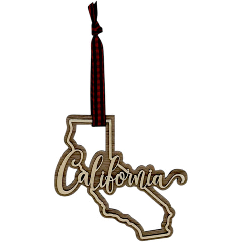 California Double Layer Ornament