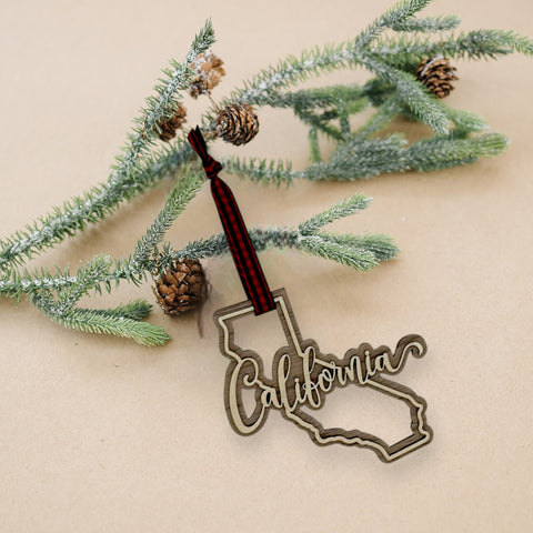 California Double Layer Ornament