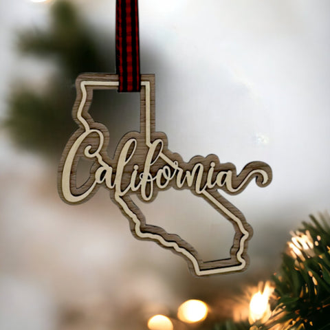 California Double Layer Ornament