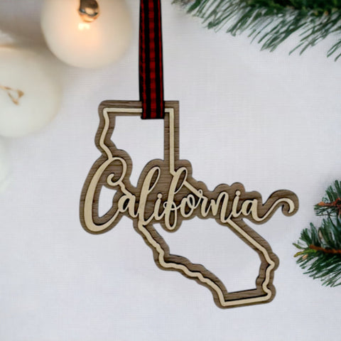 California Double Layer Ornament