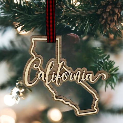 California Double Layer Ornament