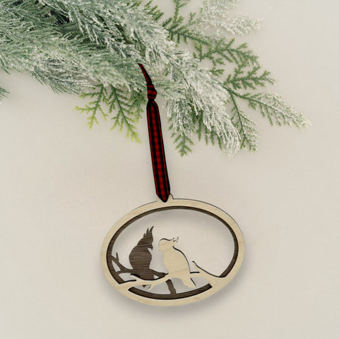 Celestial Lovebirds Ornament