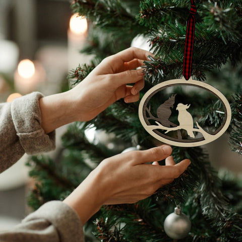 Celestial Lovebirds Ornament