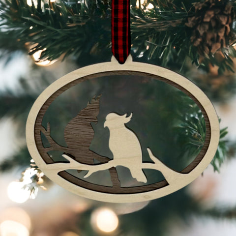 Celestial Lovebirds Ornament