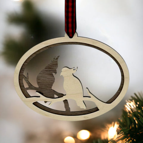 Celestial Lovebirds Ornament