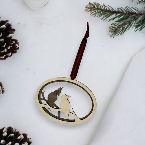 Celestial Lovebirds Ornament