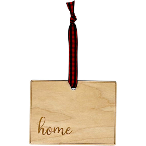 Colorado Home Script Ornament