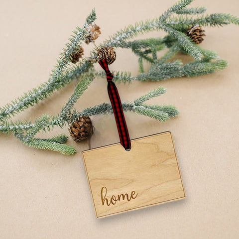 Colorado Home Script Ornament