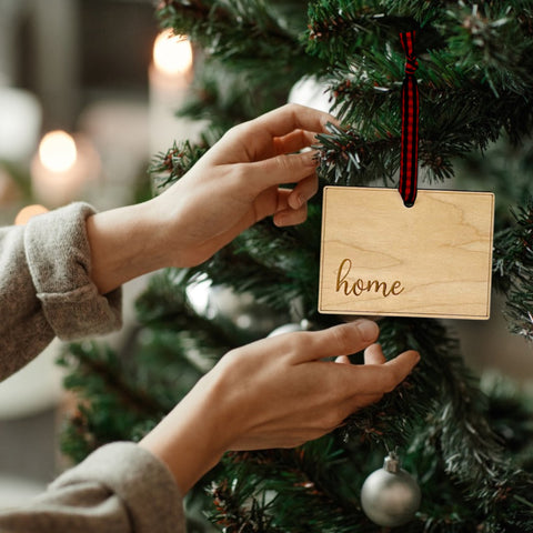 Colorado Home Script Ornament
