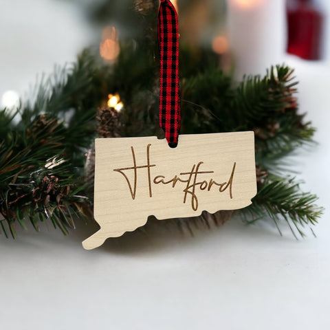 Connecticut City Ornament