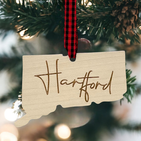 Connecticut City Ornament