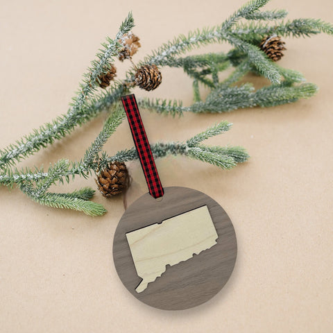 Connecticut Raised Ornament
