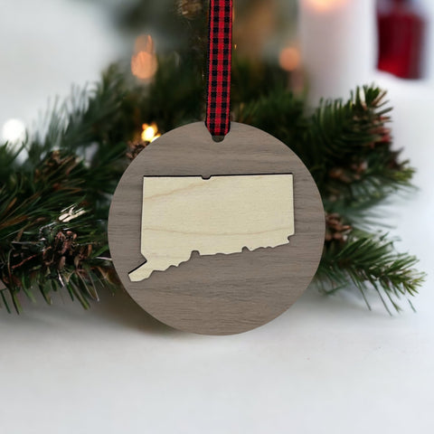 Connecticut Raised Ornament
