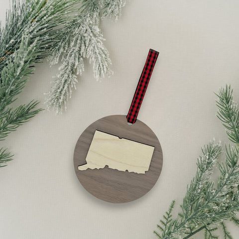 Connecticut Raised Ornament