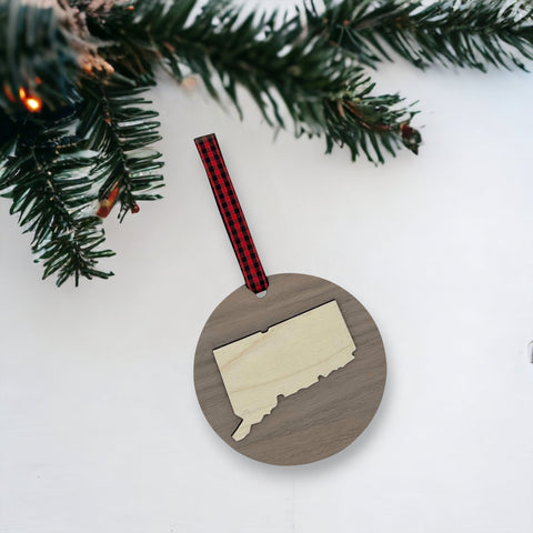 Connecticut Raised Ornament