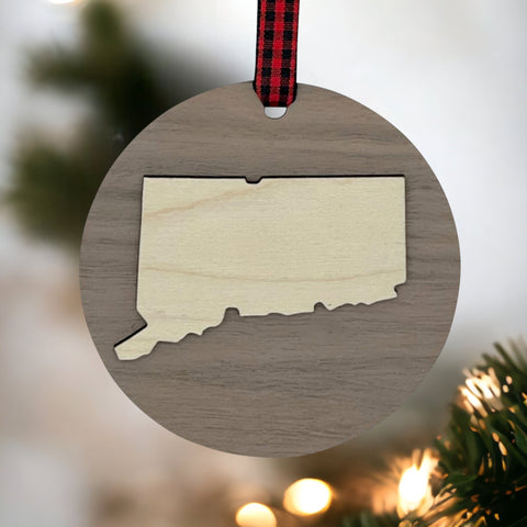Connecticut Raised Ornament