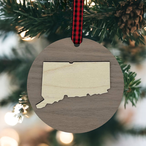 Connecticut Raised Ornament