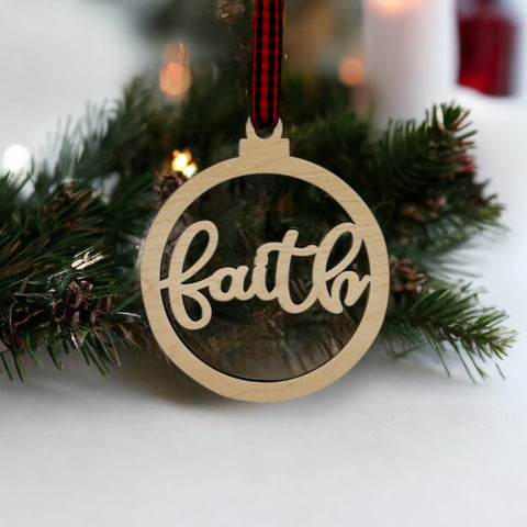 Custom Faith Christmas Ornament