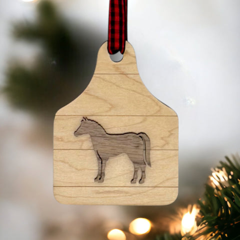 Custom Horse Wooden Ornament