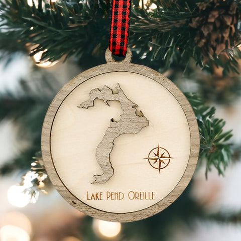 Lake House Sign Holiday Ornament