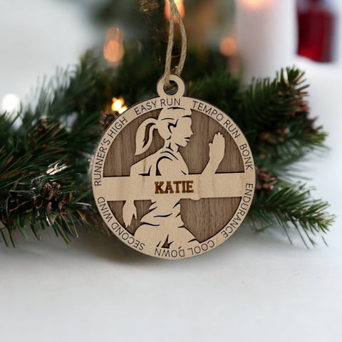 Run into the holiday season with our Personalized Female Cross Country Ornament! Crafted for running enthusiasts, this custom keepsake adds a personal touch to your tree. Celebrate the cross country runner in your life with this spirited ornament. Customize now for a winning stride in holiday decor – order your Personalized Female Cross Country Ornament today!